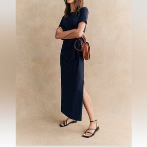 Sezane Pippa Dress-Navy